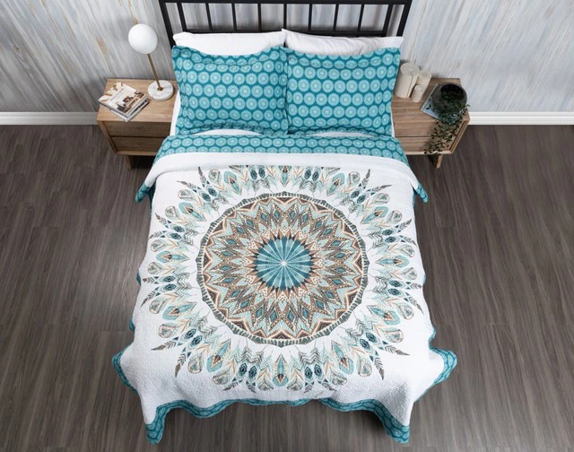 Images of Cotton Digital Printed Quilt Set-1 Images of Cotton Digital Printed Quilt Set-1